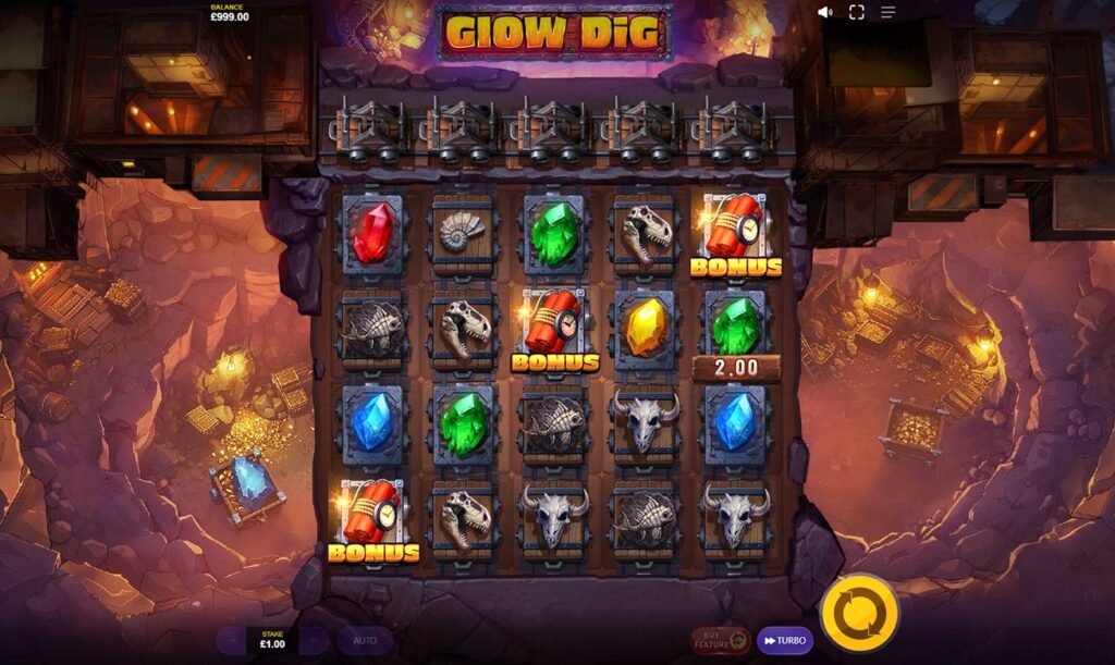 Wild Symbols Glow Dig Slot